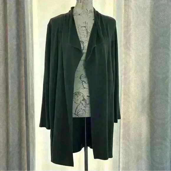 J Jill Luxe Tencel open cardigan size M - Picture 1 of 10